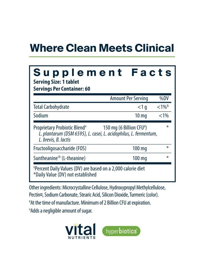 Hyperbiotics GBX-Focus: Probiotics for Women, Probiotics for Men and Adults, Patented Delivery System, 15x More Survivability Than Capsules, Gut-Brain Connection Support, 60 Time Release Tablets - Image 2