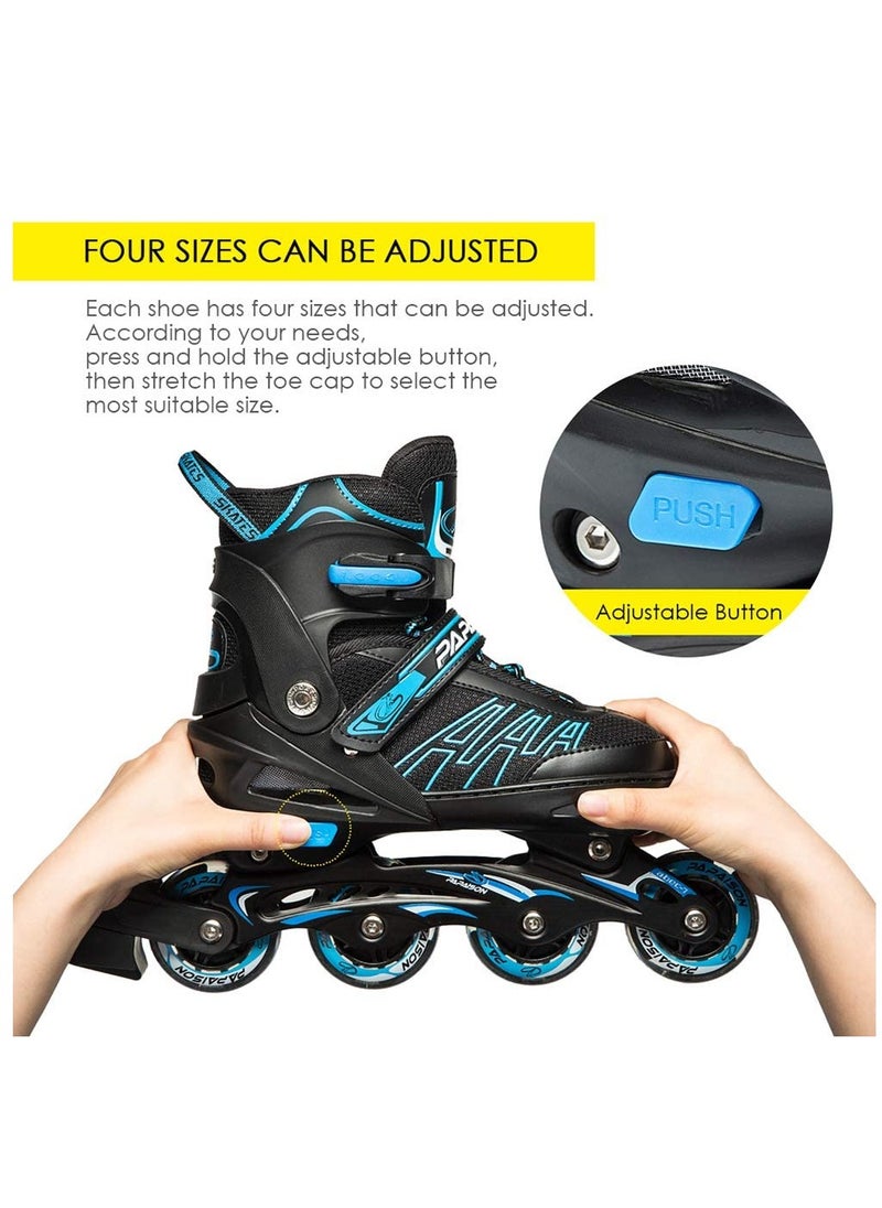 GT-Wheel - Skating Shoes Proffesional Adjustable Inline Roller Skates with Featuring All Lighting Wheels - Image 1