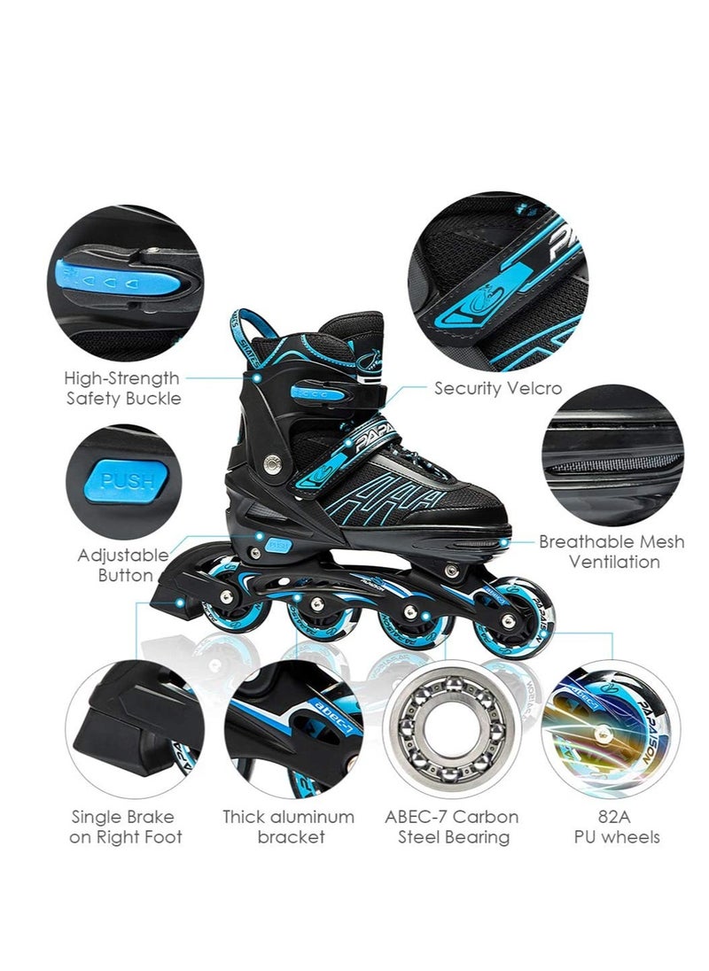 GT-Wheel - Skating Shoes Proffesional Adjustable Inline Roller Skates with Featuring All Lighting Wheels - Image 1
