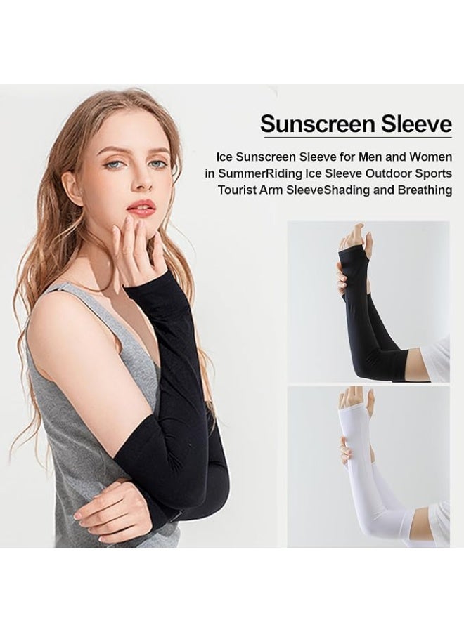 Walpck 2 Pairs Cooling UV Protection Sleeves UPF 50+ Arm Sleeves for Men and Women - Tattoo Cover Up - Cooling Sports Sleeve for Basketball Golf Football - Image 5