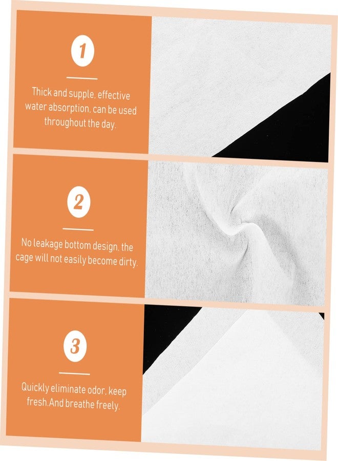 سوبفوكس 100 قطعة من ورق SUPVOX، صواني قاع أقفاص الطيور، حصائر بول للاستخدام مرة واحدة، مناسبة للببغاوات، بطانات ماصة لأقفاص الحيوانات الأليفة، آمنة وسهلة التنظيف للطيور - Image 2