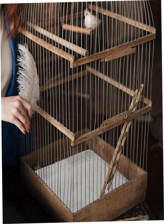 سوبفوكس 100 قطعة من ورق SUPVOX، صواني قاع أقفاص الطيور، حصائر بول للاستخدام مرة واحدة، مناسبة للببغاوات، بطانات ماصة لأقفاص الحيوانات الأليفة، آمنة وسهلة التنظيف للطيور - Image 3