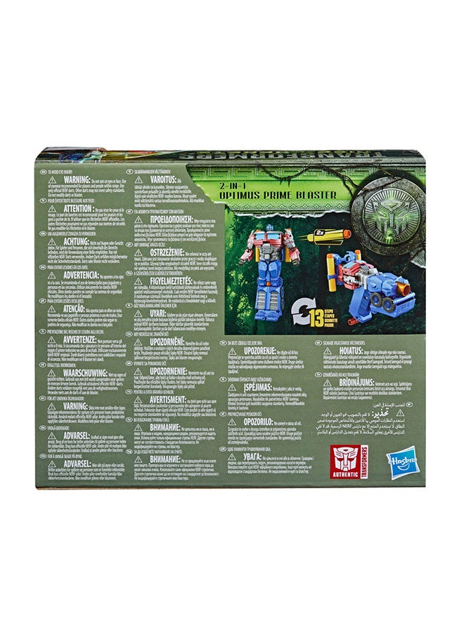 TRANSFORMERS - Rise Of The Beasts Movie 2-in-1 Optimus Prime Blaster Powered By Nerf For Ages 6 And Up - 7-inch - Image 1
