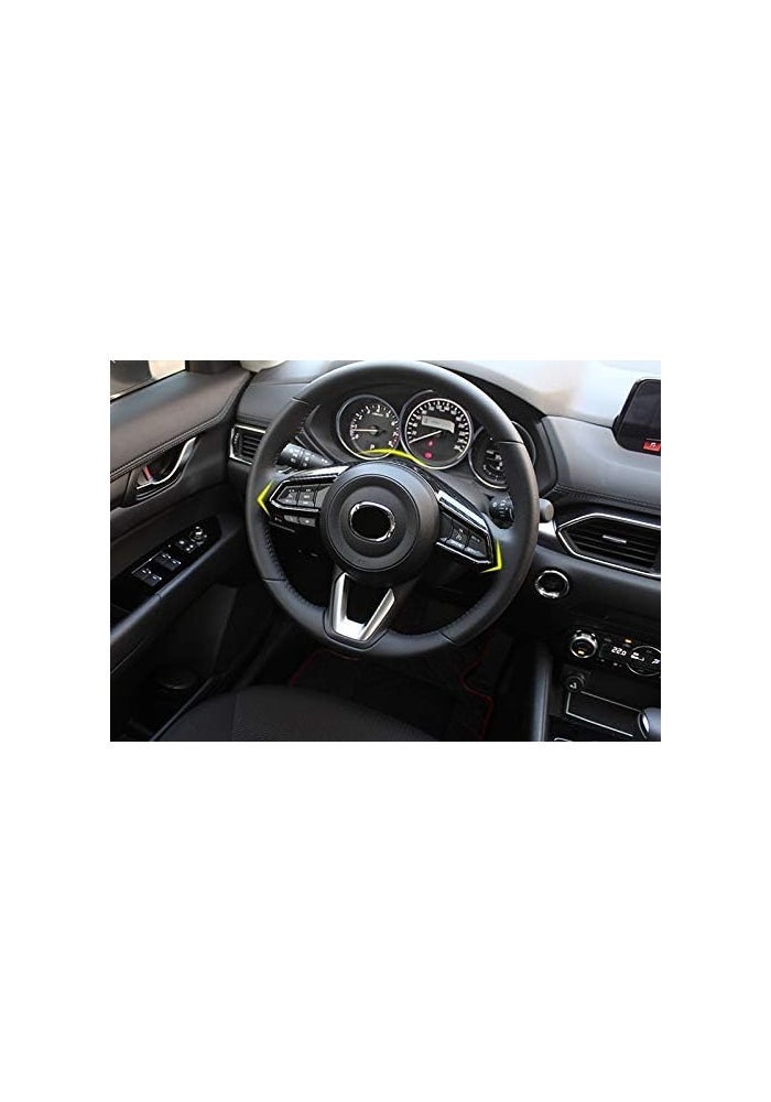 Wivplex Carbon Fiber Steering Wheel Trim for Mazda 6 Atenza - Image 5