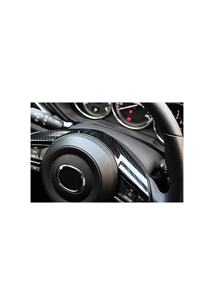 Wivplex Carbon Fiber Steering Wheel Trim for Mazda 6 Atenza - Image 3