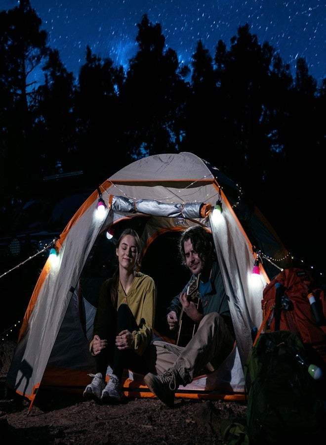 إيفربايت مصباح تخييم قابل لإعادة الشحن من إيفر برايت، فانوس خيمة محمول، 3 أوضاع إضاءة، مصابيح إضاءة معلقة للخيمة مع خطاف مشبك للمشي لمسافات طويلة، وصيد الأسماك، وحمل الحقائب، وحالات الطوارئ، والمزيد (عبوة من 3 مصابيح) - Image 2