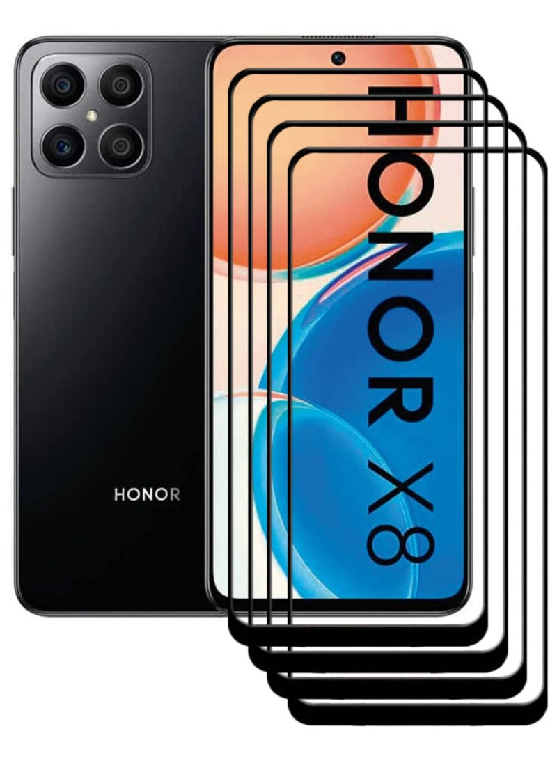 ACLIX 4 Pieces Antistatic ESD Dustproof Premium Quality High Definition Tempered Glass Screen Protector Designed For Honor X8 - Image 1