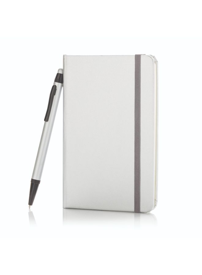 NIBEMINENT Notebook With Pen Silver - Image 2