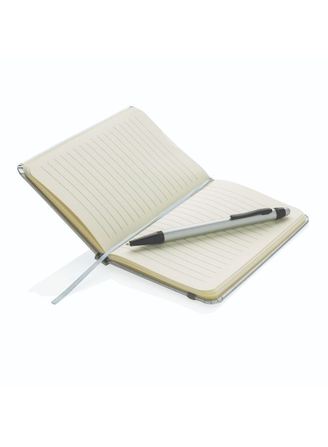 NIBEMINENT Notebook With Pen Silver - Image 4