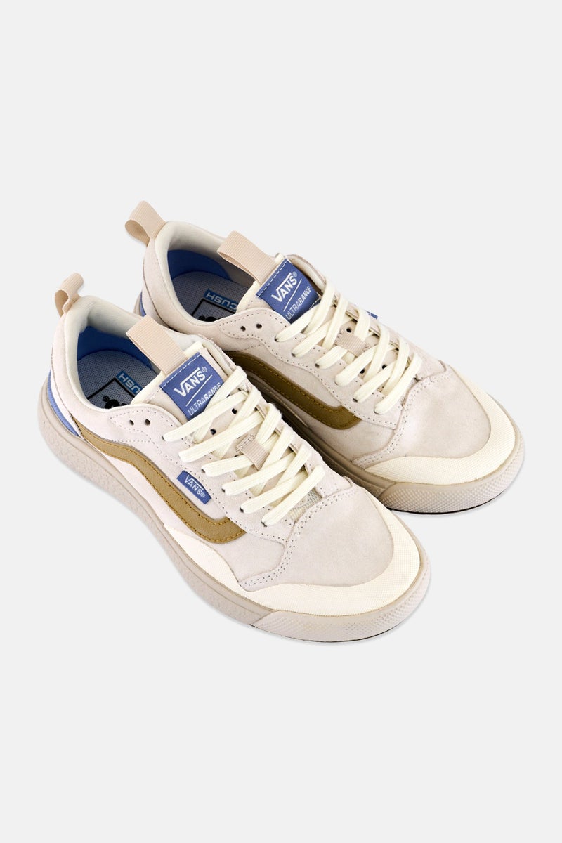 VANS Kids Boy Ultrarange Exo SE Lace Up Skate Shoes, Off White - Image 3