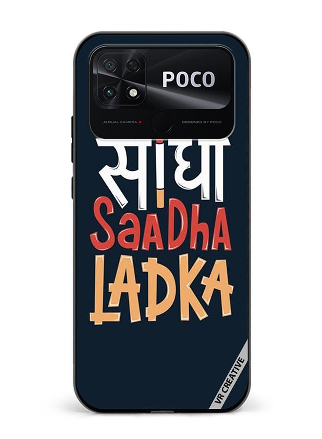 VR CREATIVE Protective Case Cover For Xiaomi Poco C40 Seedha Sadha Ladka Design Multicolour - Image 1