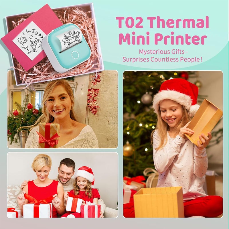 Ponek~ Mini Pocket Sticker Printer-T02 Sticker Machine Mini Printer - Image 3