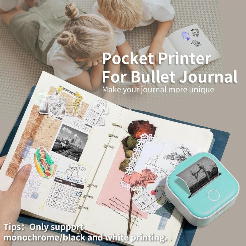 Ponek~ Mini Pocket Sticker Printer-T02 Sticker Machine Mini Printer - Image 4