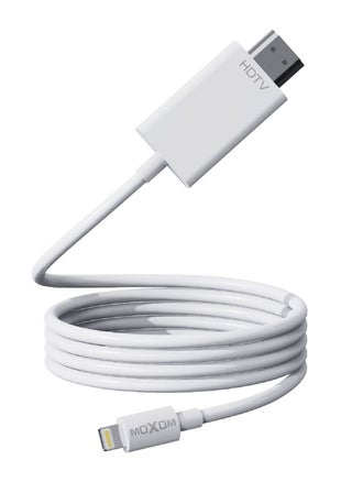 Lightning To HDMI 1.5 Meter Digital AV Cable to Connect to Monitor, Projector, TV, etc MX-AX48 White - pzsku/Z589BD83B81EAC1D7616EZ/45/_/1686846695/3be9fe14-246c-4fd2-a5bd-8b0dc114f2c0