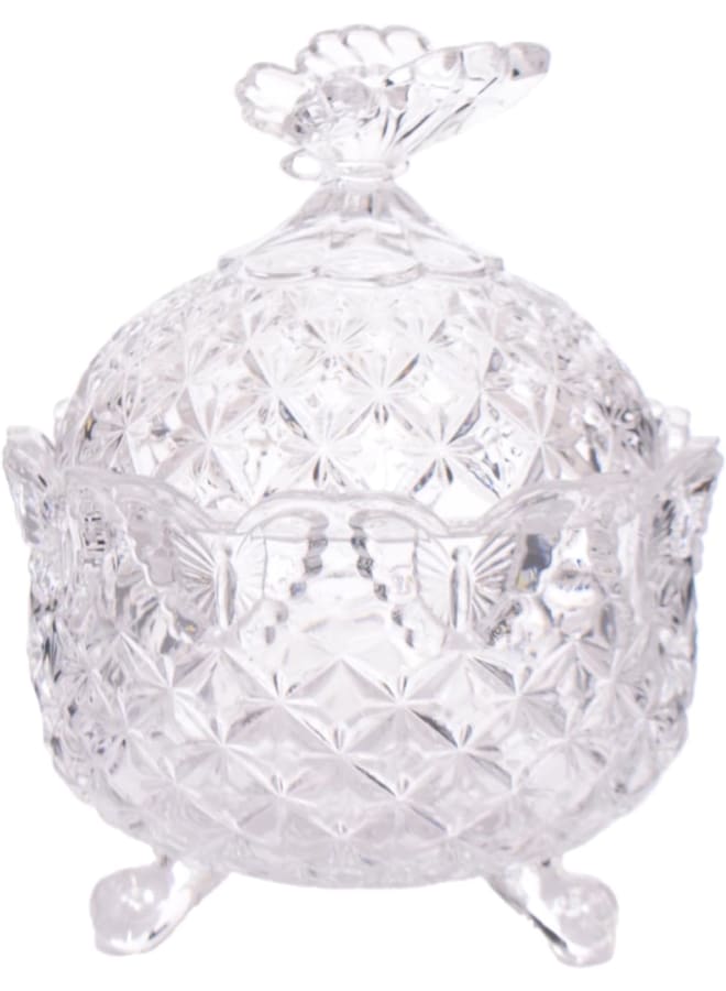 BOHEMIA Bohimia Butterfly Bonbonniere, 20 Cm Size, Clear - Image 1