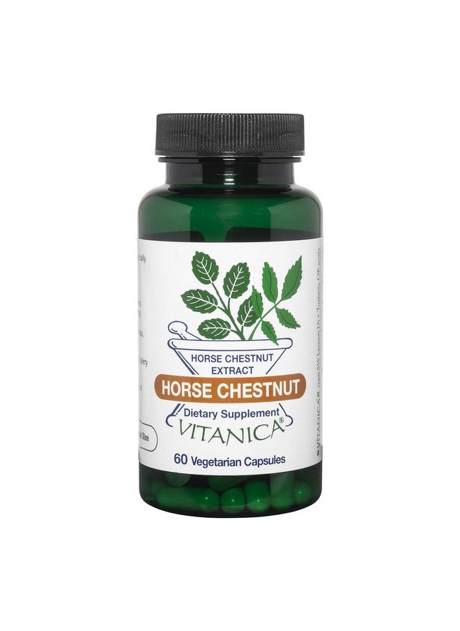 Vitanica Horse Chestnut Promotes Vein And Capillary Strength  Circulation VeganVegetarian 60 Capsules  - Image 1