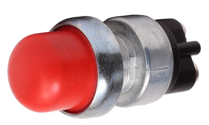 Fastronix Solutions Fastronix Heavy Duty Push Button Momentary Start Switch Red Neoprene Cap - Image 1