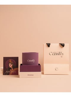 Candlly Amores Candle of Attraction and Presence.Fillid in natural pottery, prepared.Fragrance: Orange, orchid, and freesia flowers Ingredients: Natural soy wax, Sea salt, musk, and amber.Size:300 grams.  - Image 4