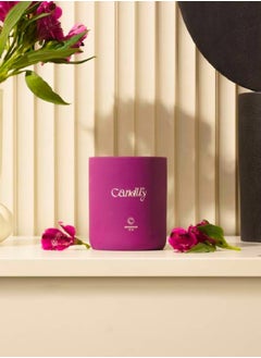 Candlly Amores Candle of Attraction and Presence.Fillid in natural pottery, prepared.Fragrance: Orange, orchid, and freesia flowers Ingredients: Natural soy wax, Sea salt, musk, and amber.Size:300 grams.  - Image 3