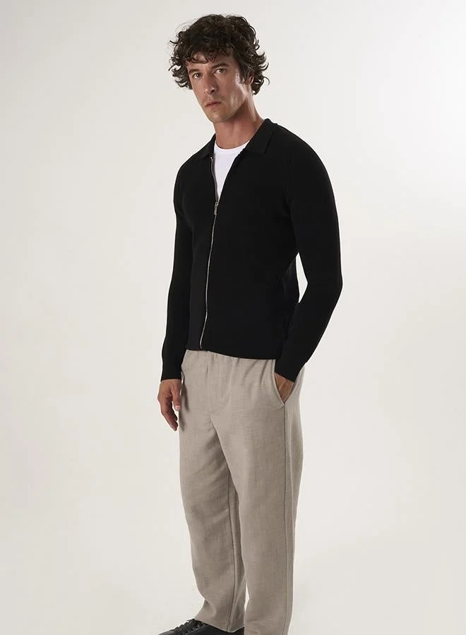 FELIX HARDY Full Zip Knit Cardigan