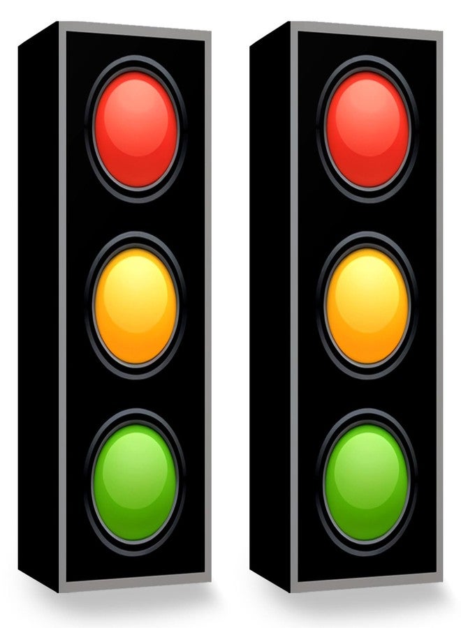8HREST 4 Pcs Traffic Light Favor Boxes 17'' Transportation Boxes for Centerpieces Traffic Light Table Topper for Boy Girl Car Theme Birthday Party Construction Birthday Party Gift Box - Image 1