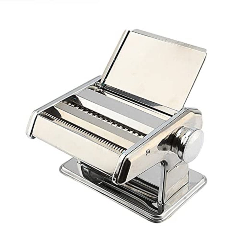 Stainless Steel Pasta Machine, Smooth and Soft Noodle Pressing, Manual Noodle Maker Machine for Home Cooking - Image 1