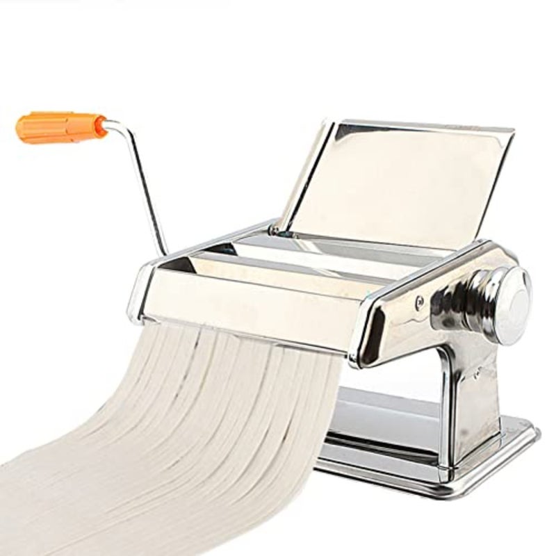 Stainless Steel Pasta Machine, Smooth and Soft Noodle Pressing, Manual Noodle Maker Machine for Home Cooking - Image 3