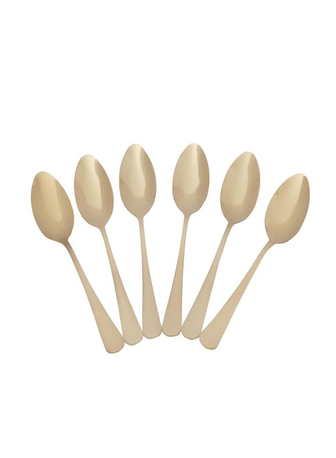 ProKitchen.Homes Prokitchen Dinner Spoon Set, Stainless Steel Golden Dinner Spoons, Durable Tableware for Home, Rust and Tarnish Resistant Cutlery Set for Kitchen and Dining (19 Cm, 6 Pieces) - Image 2