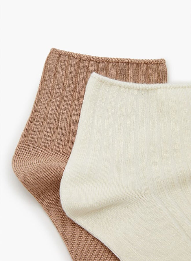 FOREVER 21 Ribbed Quarter Socks - 2 pack - Image 2