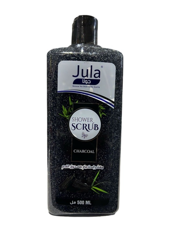 Charcoal powder shower scrub 500 ml