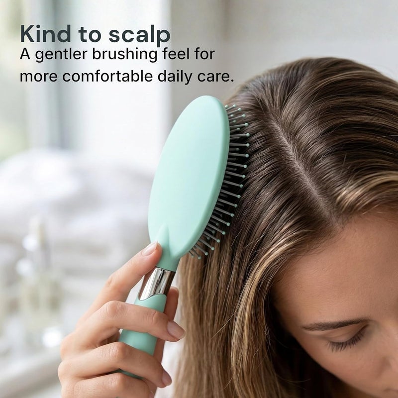 Glitters Travel Handbag Hair Brush - Tangle-Free with Flexible Bristles - Image 5