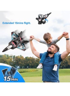 LIVVY RC Jet Fighter Drone Airplane L0712 – Fighter Jet RC Plane Toy for Kids & Adults with LED Lights, 6-Axis Gyro, 2.4GHz, Gravity Sensor & 3D Flips | طياره درون، طياره اطفال، طائرة تحكم عن بعد، طيارة ريموت، طائرة للأطفال، طائرة نفاثة، rc jet fighter، fighter jet rc، aeroplane toy  - Image 5