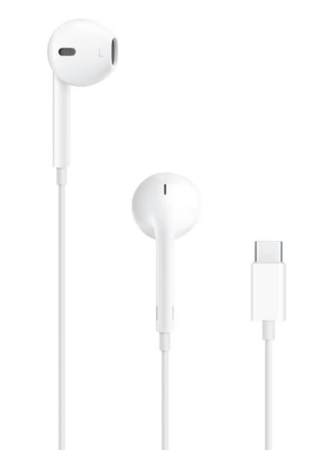Generic - Earpods with USB C Wired Earbuds with Microphone & Volume Control, In-ear Headphones for iPhone 15 Pro Max, iPad Pro/Air, Samsung (White) - Image 1