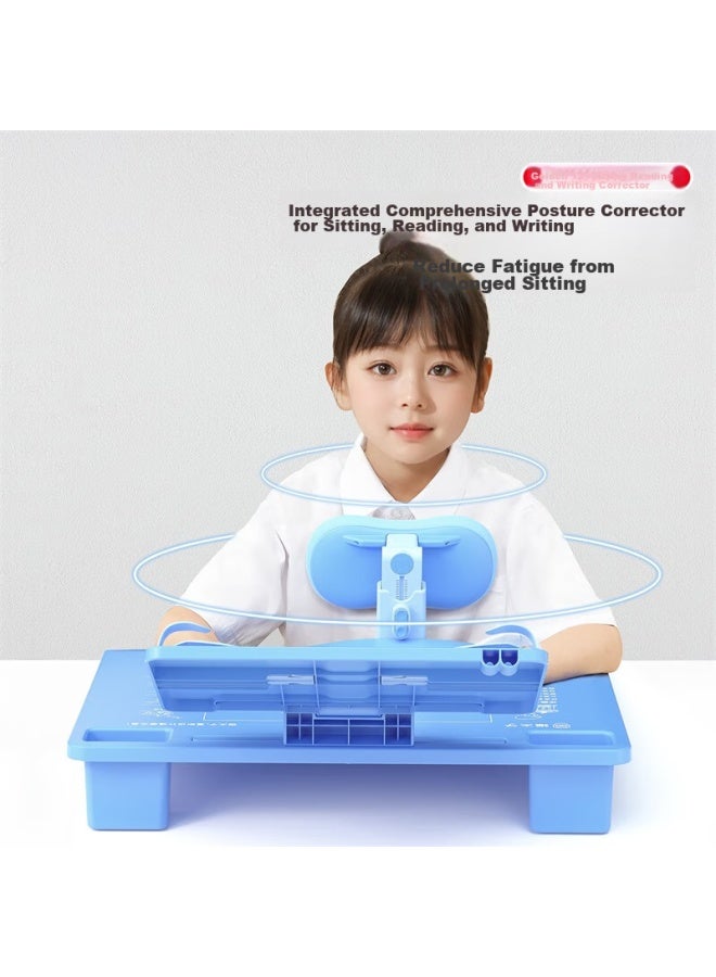 Cat Prince Maotaizi Golden 12° Posture Corrector For Sitting And Writing, Children's Posture Corrector, Elementary School Student Homework Anti-myopia Low-headed Study Desk Model Reading Bookshelf Board, Birthday Gift Pink - Image 2