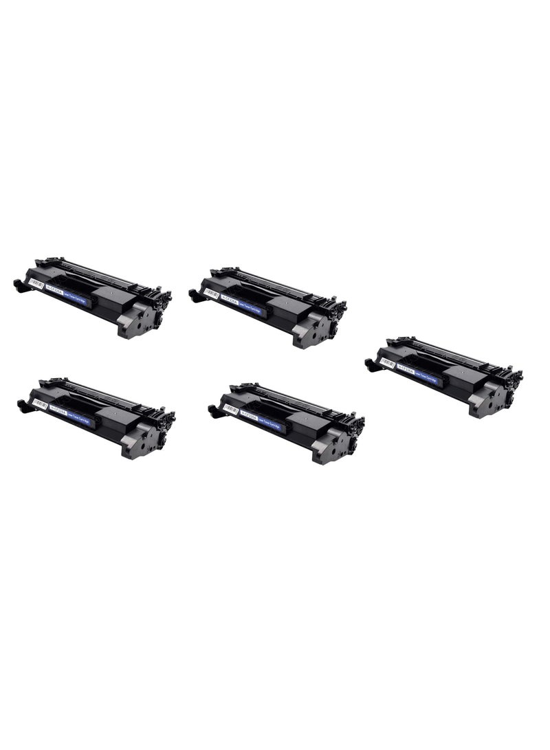 مجموعة من 5 حبارات متوافقة مع طابعات HP 26A