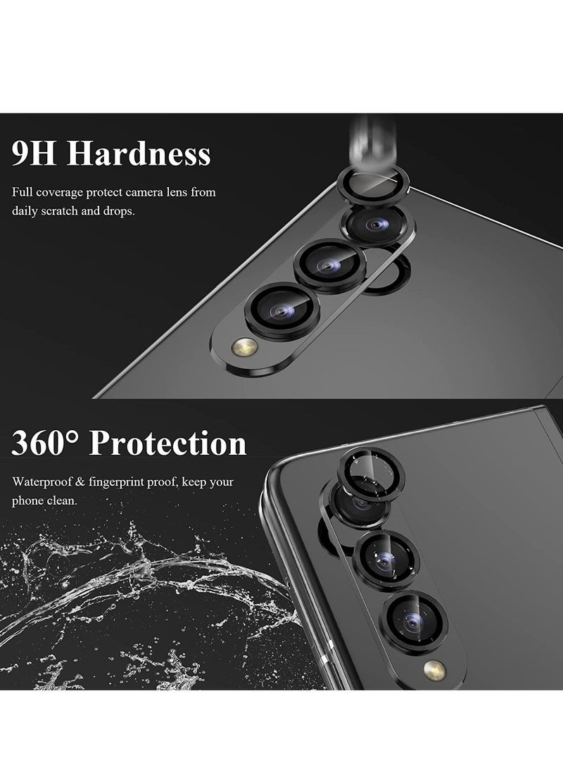 HuHa for Samsung Galaxy Z Fold 4 Camera Lens Screen Protector [Installation Frame] Individual Ultra HD Tempered Glass Camera Cover for Galaxy Z Fold 4 5G, 1 Set  - Image 3