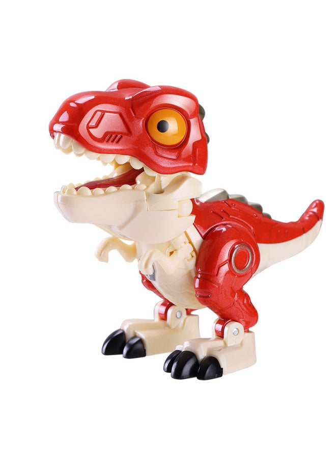 null - Alloy Dinosaur Deformation Robot Children's Toy Building Block Storage Box Tyrannosaurus Raptors Full Set Of Model Toys-Color:999-2 Boxed 12 - Image 1