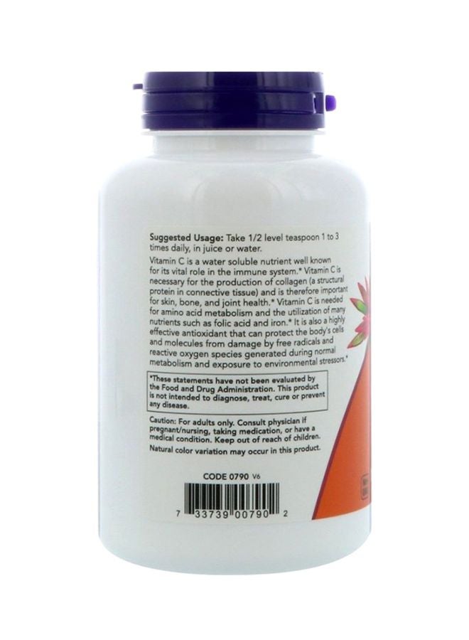 Now Foods Vitamin C Crystals 227g Ascorbic Acid - Image 3