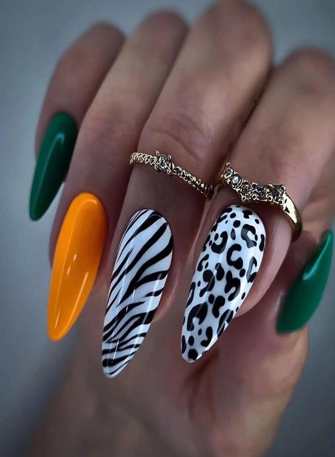 Mezerdoo Leopard Snake Nail Stamping Plate Stencils for Nail Art Reusable 2Pcs Large Size Nail Stamper Plates Templates Cat Crocodiles Stripes Line Print Nail Design Stamp Plate Stainless Steel Nail Art Tools - Image 4