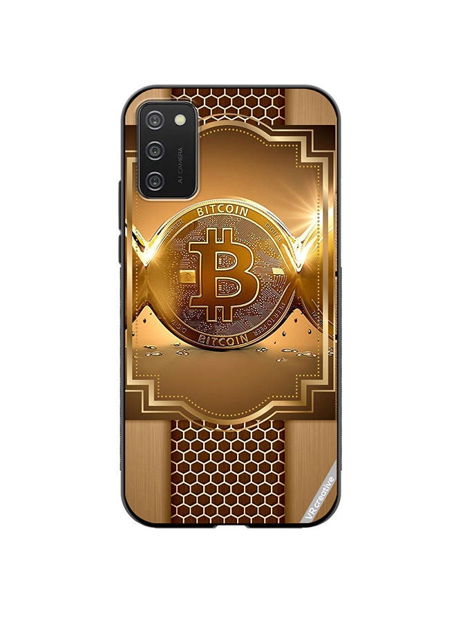 VR CREATIVE Protective Case Cover For Samsung Galaxy A02s Royal Bitcoin Design Multicolour - Image 1