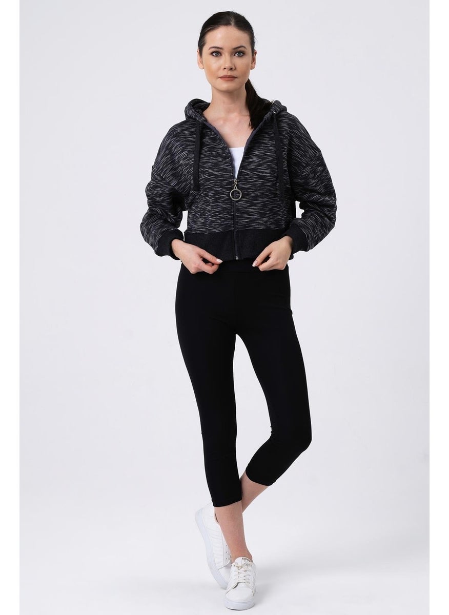 Alexander Gardi Crop Hoodie Cardigan (B20-5013)  - Image 2