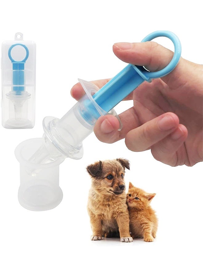 1Pc Blue Pet Medicine Feeder Liquid Oral Syringe Milk Nursing Bottles Syringe Soft Tip Plastic Pet Medical Feeding Tool for Dog Puppy Cat, Kitten Nursing Supplies - Image 1