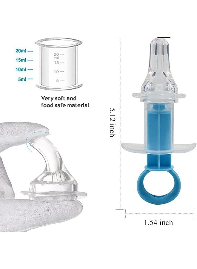1Pc Blue Pet Medicine Feeder Liquid Oral Syringe Milk Nursing Bottles Syringe Soft Tip Plastic Pet Medical Feeding Tool for Dog Puppy Cat, Kitten Nursing Supplies - Image 3