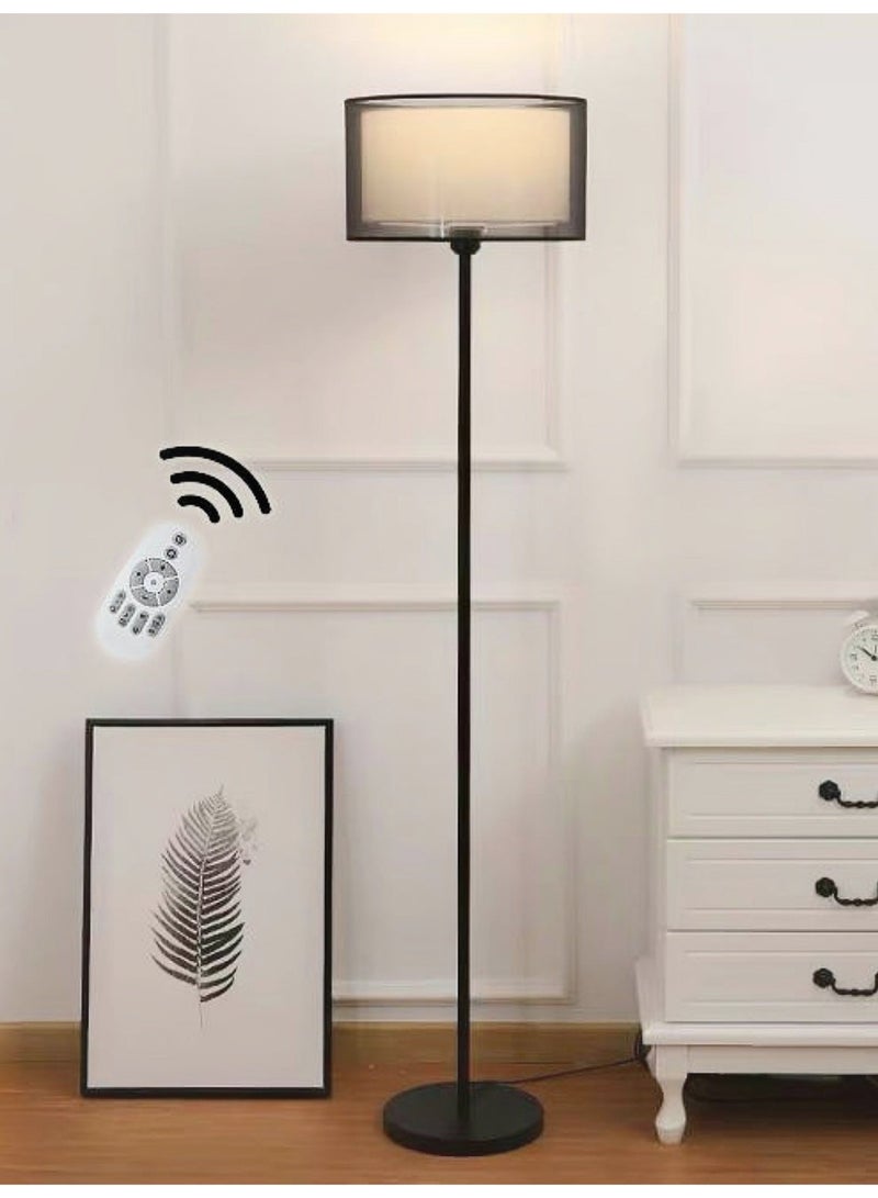 NEWLAN Modern Shade Floor Lamp: Smart Remote Dimmable, 3 Color Temperatures, Multi-Scene Elegant Lighting for Bedrooms & Living Spaces. 25x35x155cm - Image 3