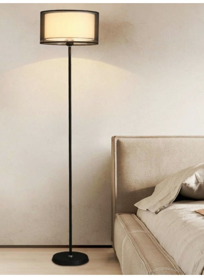 NEWLAN Modern Shade Floor Lamp: Smart Remote Dimmable, 3 Color Temperatures, Multi-Scene Elegant Lighting for Bedrooms & Living Spaces. 25x35x155cm - Image 1