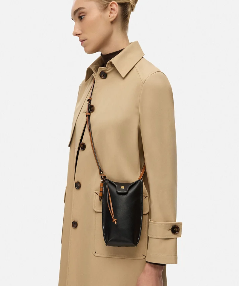 ابيكول Monogram Buckle Color-Block Bag