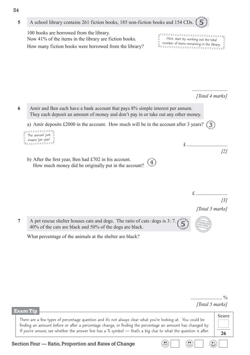 GCSE Maths OCR Exam Practice Workbook: Foundation - includes Video Solutions and Answers