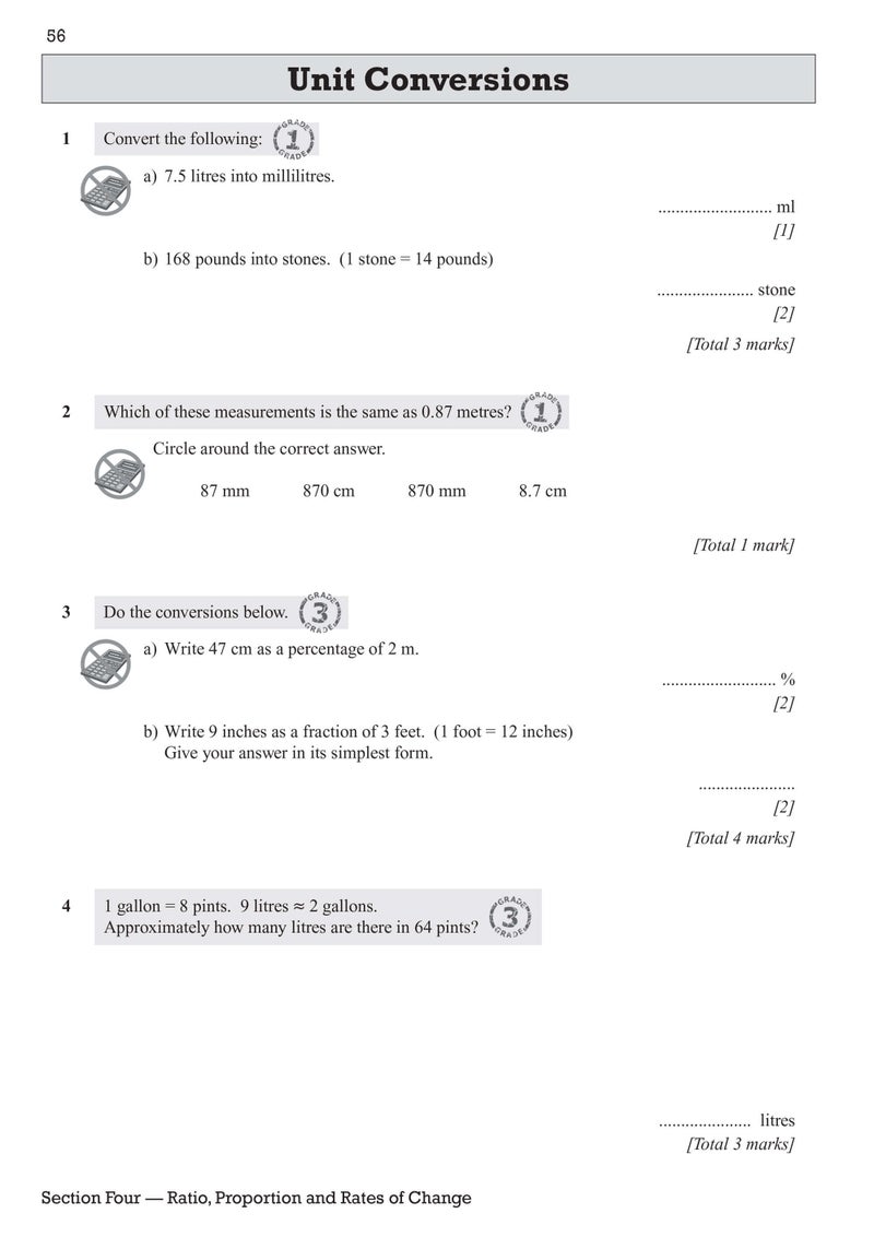 GCSE Maths OCR Exam Practice Workbook: Foundation - includes Video Solutions and Answers