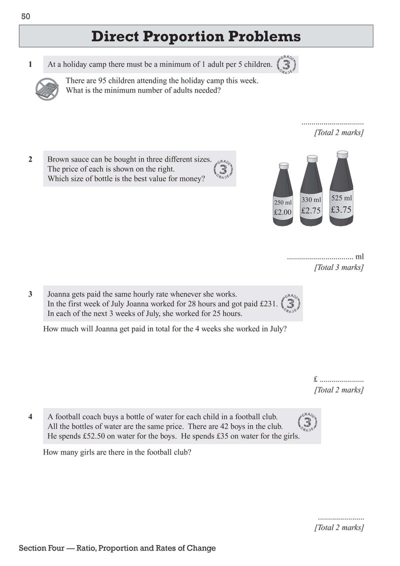 GCSE Maths OCR Exam Practice Workbook: Foundation - includes Video Solutions and Answers