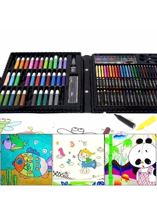 تويسو مجموعة تويسووو الفنية الفاخرة الفاخرة مع حقيبة من الألومنيوم - مجموعة رسم وتلوين محمولة مكونة من 88/145/158/48 قطعة للأطفال والطلاب والفنانين - لوازم فنية احترافية ومجموعة هدايا إبداعية سهلة السفر - Image 4